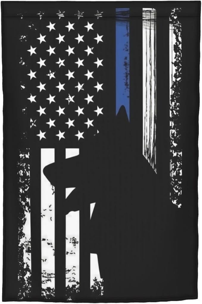 American Police Dog Garden Flag Police K9 Flag Double Sided Vertical 12×18 Inch Banners Double Sided For Lawn Patio Yard Garden Home Outdoor Decor -2