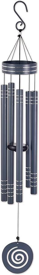 Sunset Vista Designs Durable Metal Vista Classics Galaxy Wind Chime, 41-Inch, Gray