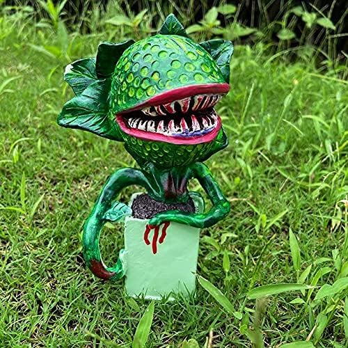 Hestar Piranha Flower Replica Movie Prop Yard Resin Ornaments Little Shop of Horrors Halloween Decoration Outdoor Decoration