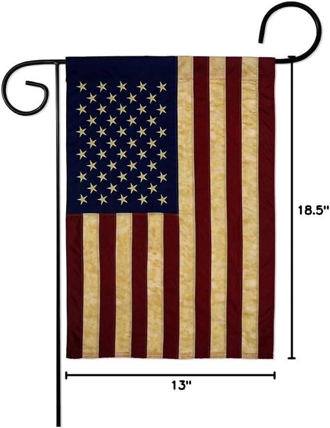 US Army Veteran Burlap Garden Flag - Pack Armed Forces Rangers United State American Military Retire Official USA Vintage Applique - House Banner Small Yard Gift Double-Sided Made in 13 X 18.5