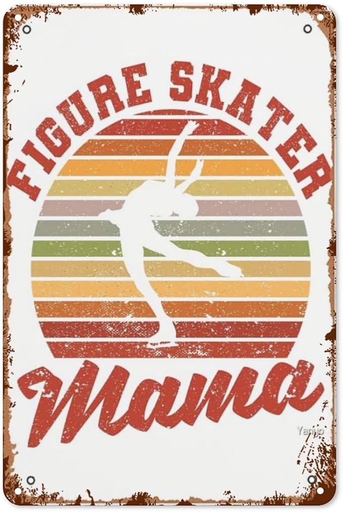 Retro Metal Tin Sign Loves Skag Mom Funny Wall Decor for Home,Garden,Patio,Yard,Office,Vintage 8x12 Inches Room Decorations