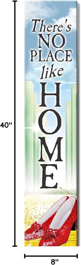 Spoontiques No Place Like Home Porch Sign - Decorative Home Décor Wooden Signs - Rustic Outdoor Decoration - Durable and Weatherproof - Entryway Decoration - 8” x 40”
