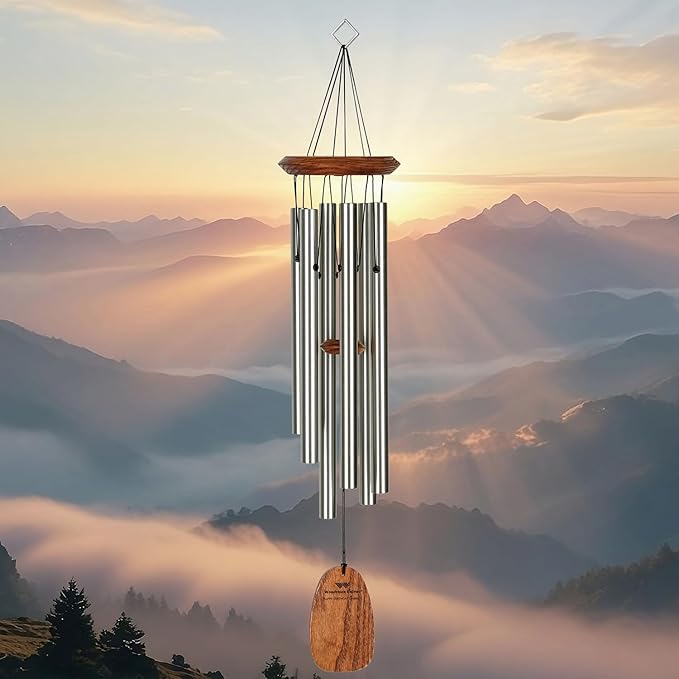 Woodstock Chimes Signature Collection, Woodstock Happy Birthday Chime, 22'' Famous Melodies Wind Chimes for Outdoor, Patio, Home or Garden Décor (Bday)