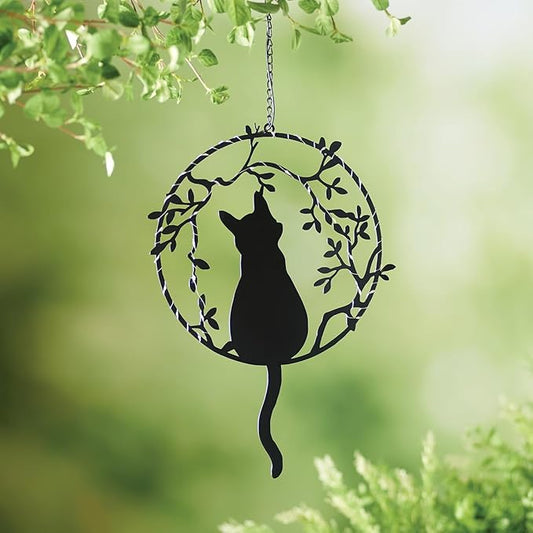 ART & ARTIFACT Hanging Solar Cat