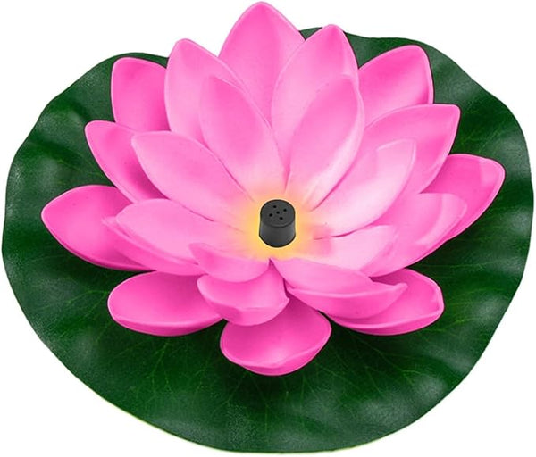 Solar Fountain Outdoor, 1.2W Free Standing Floating Lotus Solar Powered Fountain with 6 Nozzles,Solar Water Pump for Pond,Pool,Outdoor,Fish Tank,Garden Decor