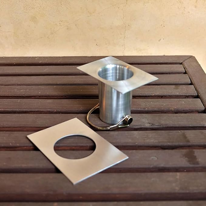 Nutshell Stores XL Scallop Cups Rain Chain - Aluminum - 8 Feet