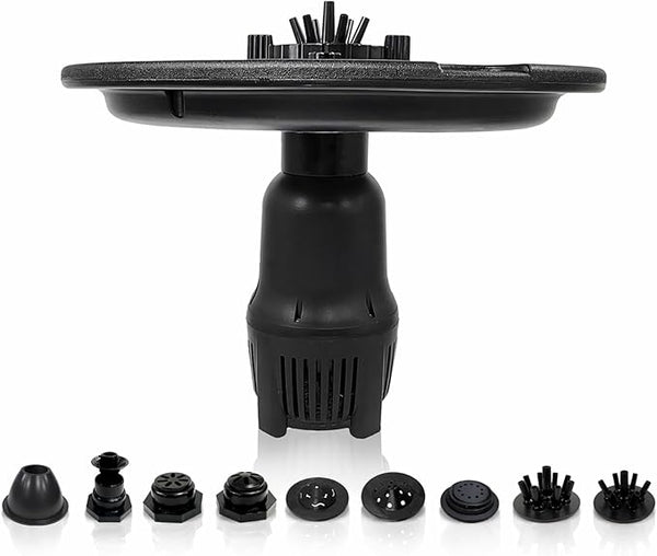 HALF OFF PONDS Floating Fountain, 1 HP Pond Aerator, 100 ft Cord, 15,000 GPH Water Pump, 13 Spray Patterns, Energy-Efficient, for Large Ponds, Lakes & Water Gardens