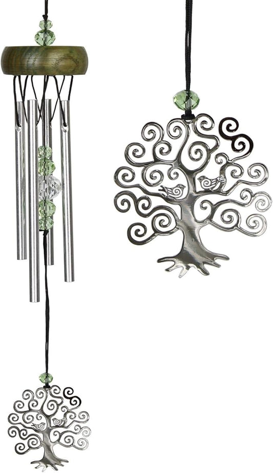 Woodstock Chimes Signature Collection, Fantasy, Tree of Life 10'' Décor Designs - Small Chimes Wind Chimes for Outdoor, Patio, Home or Garden Décor (WCFTL)