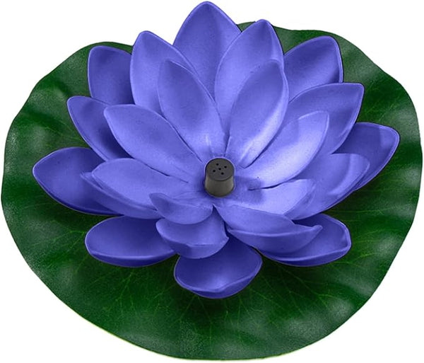 Water Fountain Outdoor Bird Bath Fountains with 6 Nozzles Free Standing Floating Lotus Garden Fountains Outdoor Solar Water Fountain Pump for Patio,Garden,Pond,Pool,Fish Tank Decorations