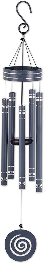 Sunset Vista Designs Durable Metal Vista Classics Galaxy Wind Chime, 36-Inch, Gray
