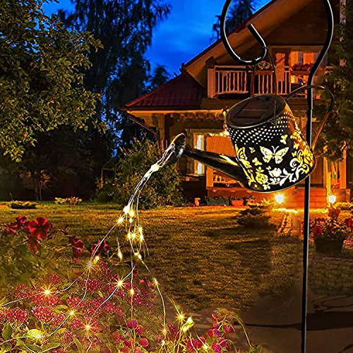 Solar Watering Can Lights - LED Butterfly with Bracket