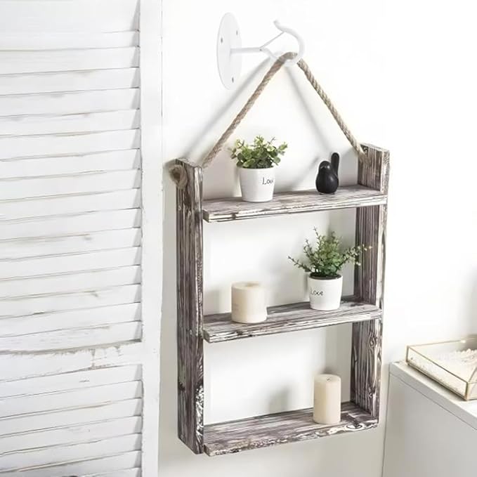 4 Pcs White Ceiling Hooks for Hanging Plants Holder with Safety Buckle,Ceiling Decor Hook Heavy Duty,Metal Plant Hanger Indoor&Outdoor.Hooks for Hanging Plants,Wind Chime,Bird Feeders (White)