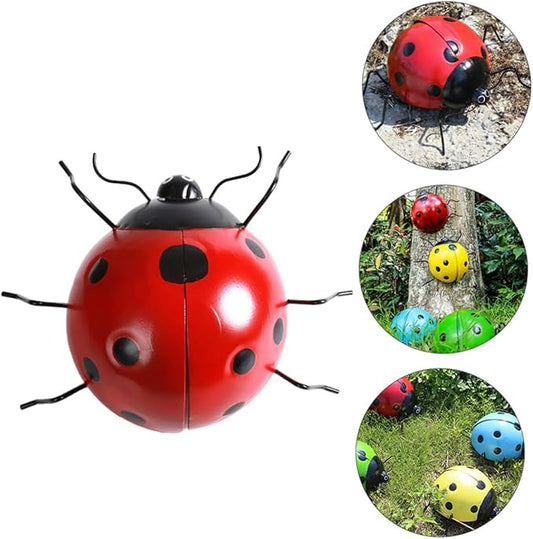 Toddmomy 1Pc Large Simulated Ladybug Pendant Charming Iron Garden Ornament for Home and Holiday Decor for Friends and Family