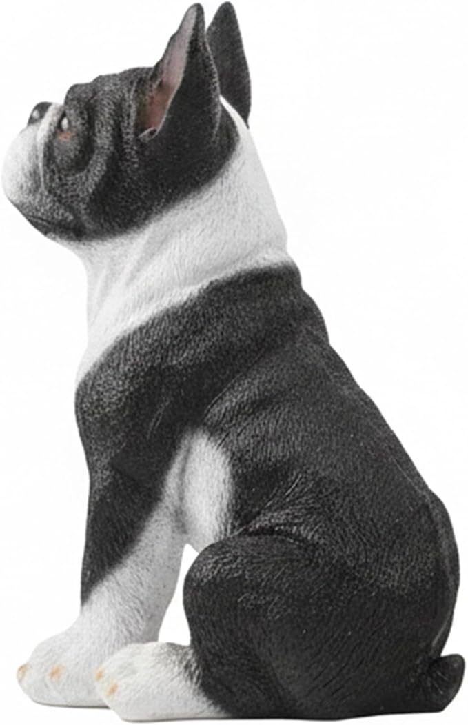 Tuxedo Bulldog Statues Outdoor Decorative, Dog Memorial Statue for Yard Lawn Patio Porch, Garden Pet Grave Marker Figures,