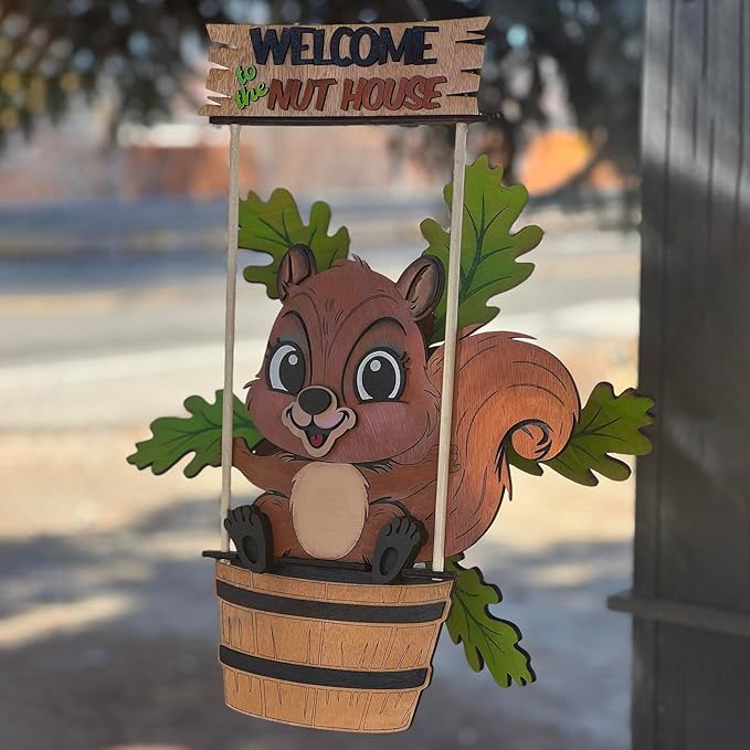 Animal Wind Garden Metal Sculpture Outdoor Art for Yard Patio (Black, 30CM)