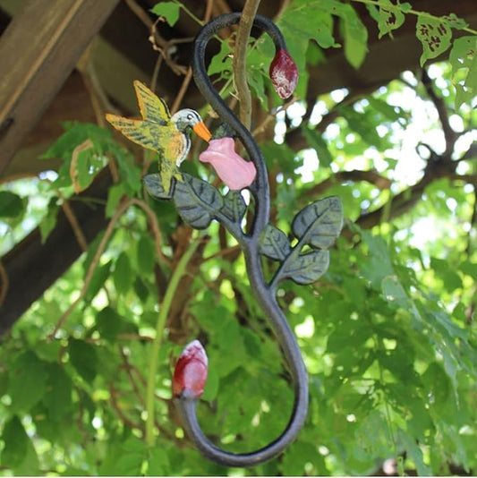 Cast Iron Plant Extension Hanger, Indoor Outdoor S Hooks Plant Hanger for Hanging Plants, Ceiling Extender Hooks for Hanging Flower Pots Baskets, Macrame Plant Holder, Lantern, Birdfeeder