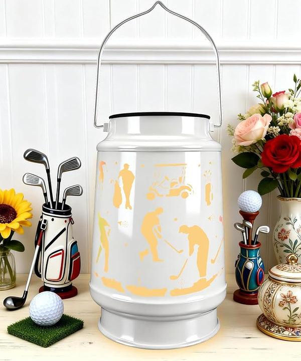 Golf Valentine's Day Gifts for Men Dad Grandpa Boyfriends Rechargeable Lantern Lamp Led Night Light Retirement Gifts for Christmas New Year Funny Unique Gift Who Love Golf