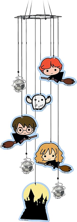 Spoontiques Harry Potter Flying Wind Chime - Outdoor Garden Décor - Decorative Chimes for Yard, Garden, Backyard and Patio Decoration