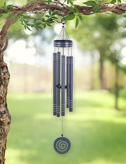 Sunset Vista Designs Durable Metal Vista Classics Galaxy Wind Chime, 41-Inch, Gray