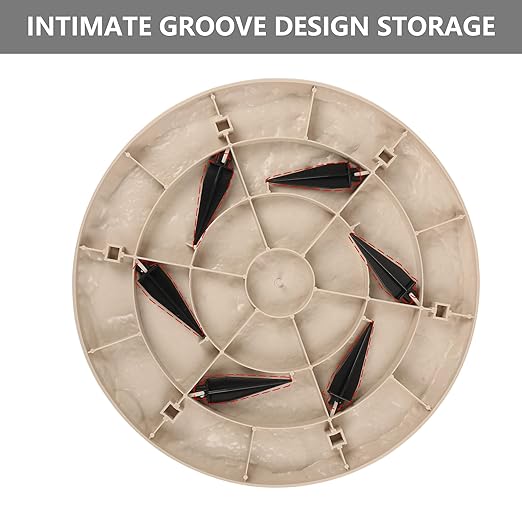 4Pcs Large Stepping Stones Outdoor Garden Walkway, Durable Plastic Pavers for Patio, Pathway, and Landscaping, Weatherproof Stepping Stones with Ground Stakes for Easy Installation