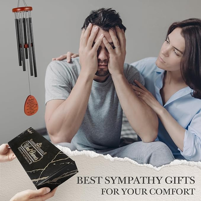 SteadStyle Memorial Gifts for Loss of Brother, Memorial Wind Chimes, in Memory of Loved One, Bereavement Gifts, Sympathy Gift for Loss of Brother, Home Decor Outdoor Garden Patio