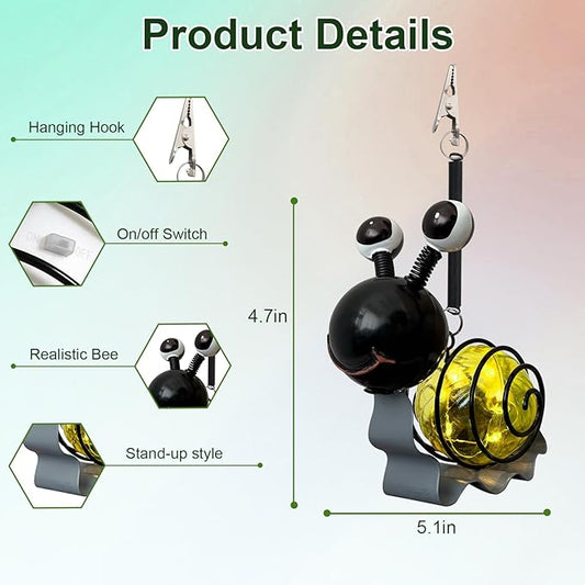 EVOLUX Solar Outdoor Snail Lights for Garden - Outdoor Statues Figurine Lights for Lawn, Patio, Balcony, Yard Ornament Cut Housewarming Gifts(1 pc)