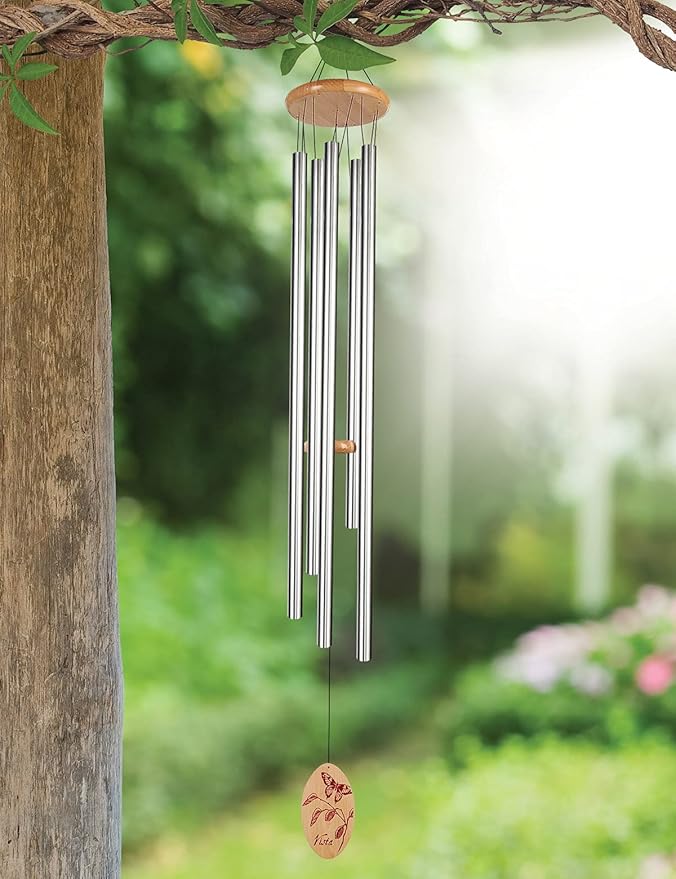 Sunset Vista Designs Silver Classic Wind Chime, Extra Large