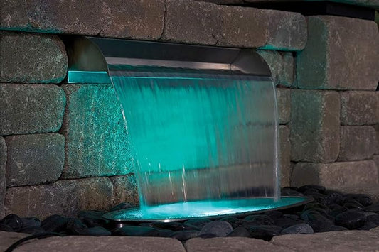 Atlantic 304 Stainless Steel Waterfall Spillway, 12-inch, SS12