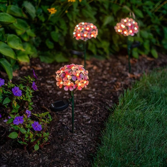 Touch Of ECO Solar LED Metal Flower Stake Light - Perfect for Your Garden, Patio, Walkway, or Outdoor Living Area - Includes 1 Flower Light