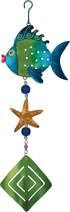 Regal Art & Gift Fish Twirly Garden Hanging Ornament