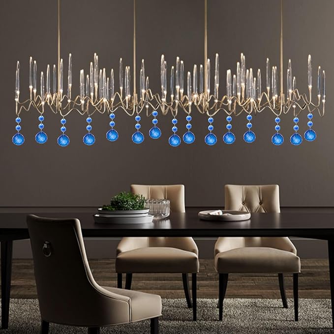 Pack of 10 Blue Crystal Ball Prism 30mm Suncatcher Chandelier Prisms Part Decor Rainbow Maker