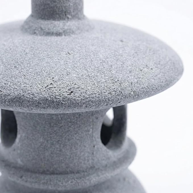 I-MART Pagoda Garden Statue, 3.5 Inch Mini Japanese Garden Decor, Small Stone Pagoda for Bonsai Decorative Accessories, Zen Garden Decor, Asian Miniature Statue for Terrarium Micro Landscape