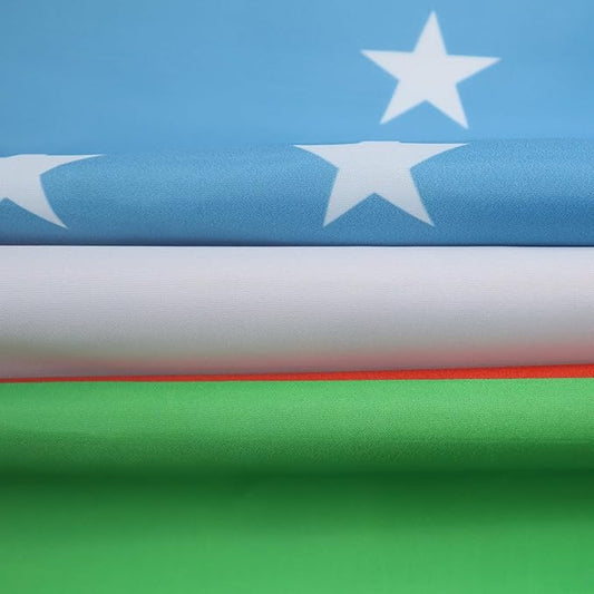 AZ FLAG Uzbekistan Flag 150 x 90 cm with 4 Eyelets Uzbek Flag for Balcony or Wall