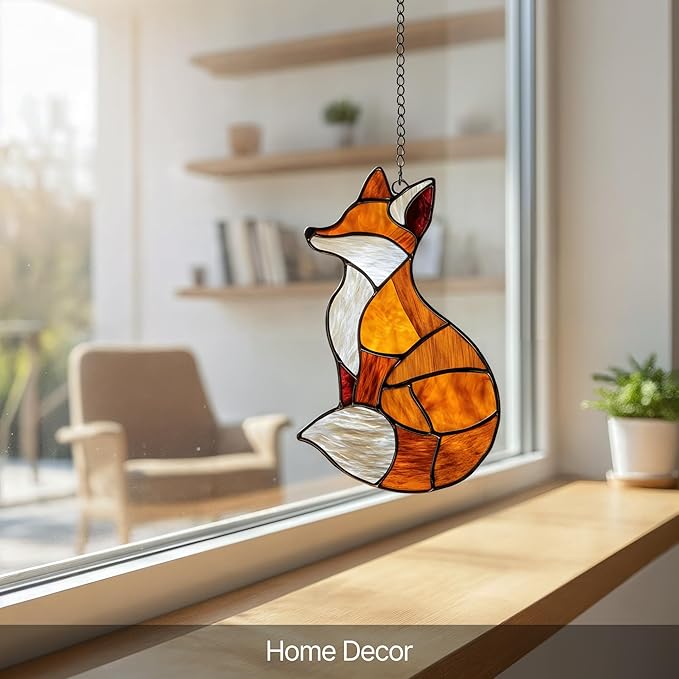 Library Bookshelf Acrylic Suncatcher Window Hanging Faux Stained Glass Book Lover Gift Book and Flowers Wall Hanging Decor Librarian Teacher Gift