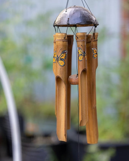 Monarch Butterfly Small Bamboo Wind Chime