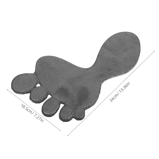 Cast Iron Footprint Stepping Stones Garden Walkway Decor Metal Yard Ornaments Outdoor Path Markers Rustic Patio Trail Mats for Lawn Landscaping