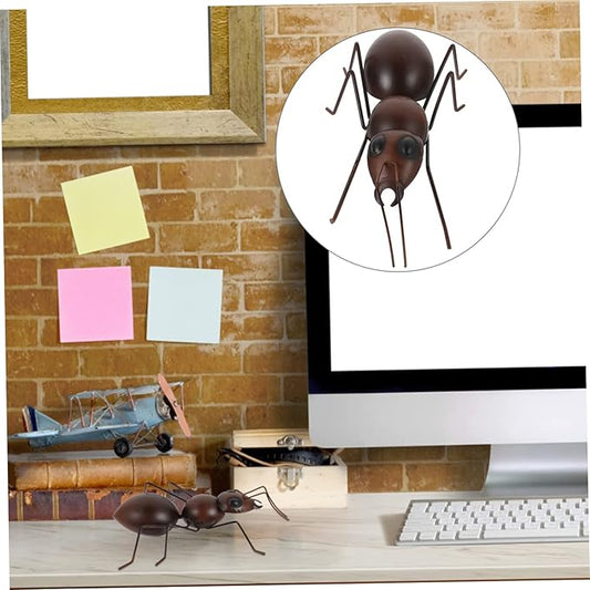 Toyvian 1pc Iron Ant Statue Figurine for Garden and Balcony Decoration Creative Ant Design Garden Ornament for Outdoor Spaces Craft for Lawn and Patio Decor