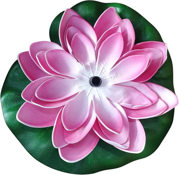 Water Fountain Outdoor Bird Bath Fountains with 6 Nozzles Free Standing Floating Lotus Garden Fountains Outdoor Solar Water Fountain Pump for Patio,Garden,Pond,Pool,Fish Tank Decorations