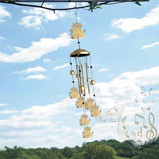 Wind Chimes for Outside Decor Gifts - 42" Metal Highland Cow Decor Windchimes Indoor Outdoor Garden Patio Yard Home Decoration,Gifts for Men Women,Mom Grandma Wife Friends Birthday