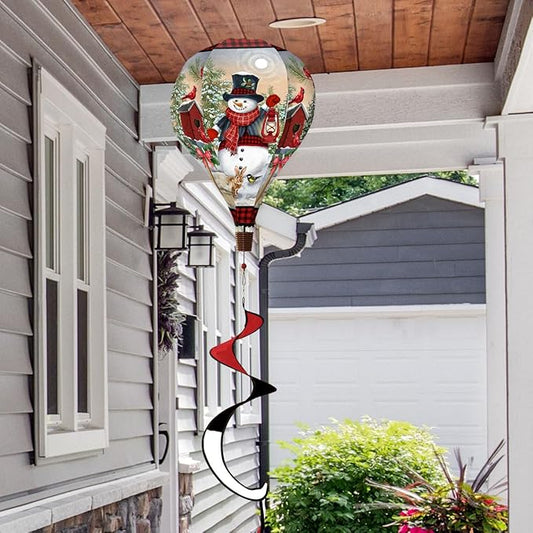 Briarwood Lane Snowman and Friends Hot Air Balloon Spinner