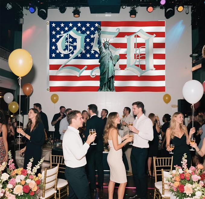 250th Birthday 250 Years 1776 2026 American Flag 3X5Ft, US Statue of Liberty, Double Side Printed Flags, Men Women Banner,Vibrant Colors, Double Stitched with 2 Brass Grommets, Bar Garden Street Decoration, GYM, Office Decor,Indoor Outdoor Use,Gifts. (...