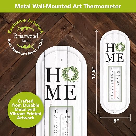 Briarwood Lane Home Metal Thermometer