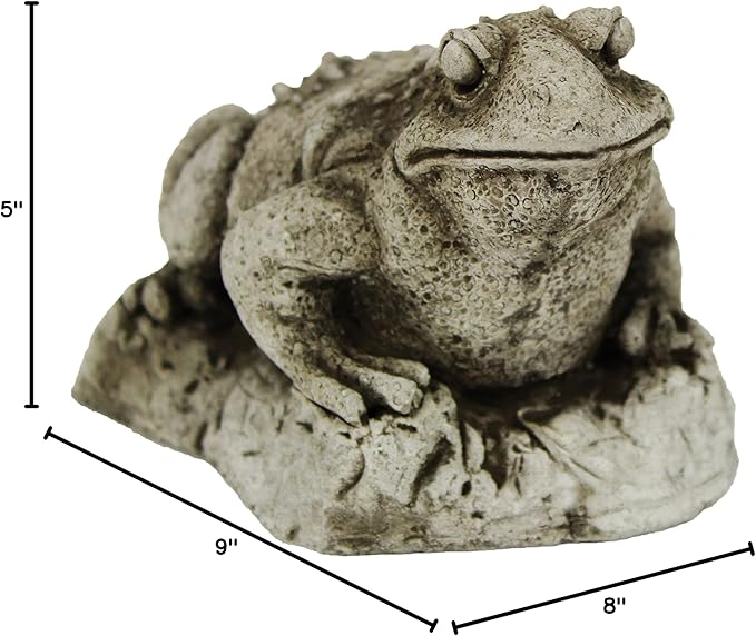 Toad Garden Statues Cement Frog Sculptures Cast Stone Frogs Figurines