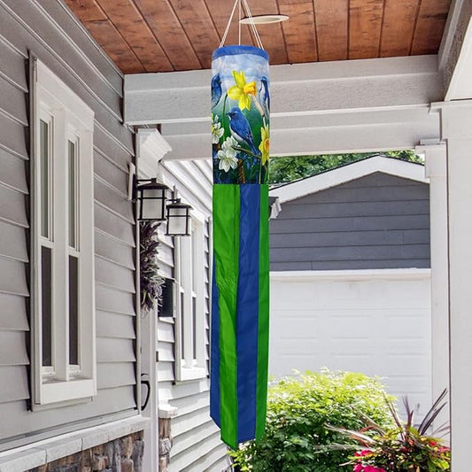 Briarwood Lane Bluebirds and Daffodils Windsock Wind Twister