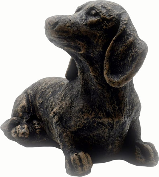 Solid Rock Stoneworks sm Sausage Dog-Autumn Brown- 7" Tall x 10" w x 5" d