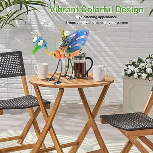 Yosoo Health Gear Metal Garden Grasshopper Decor Handcrafted Yard Art Outside Decoration Lawn Ornament Outdoor Model Large Cute Snails for Ornaments Patio Decorations Hanging Wall Statues