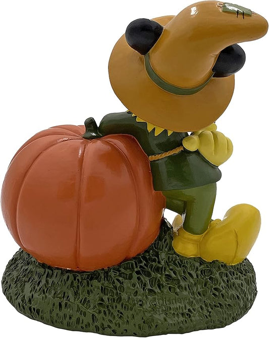 Disney Mickey Mouse Scarecrow Halloween Outdoor Garden Statue, 7 inches Tall, Officially Licensed Disney Product