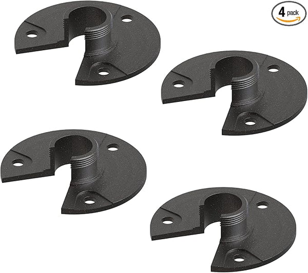 VENUS MANUFACTURING 4pcs Metal Mounting Bracket Landscape Lighting, 3/4 -14NPSM (0.77” Thread Diameters) Tree & Deck & Wall Mount Adaptor Outdoor Light Plate Fits Malibu Low Voltage Lights