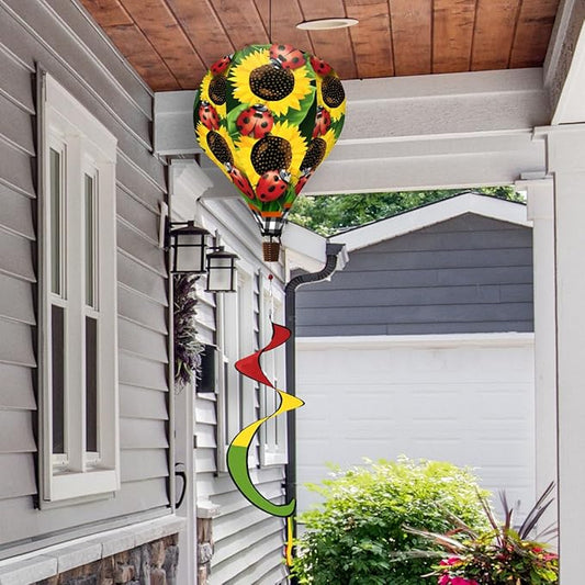 Briarwood Lane Ladybugs and Sunflowers Hot Air Balloon Spinner