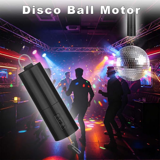 Slow Rotating Disco Ball Motor Battery Operated, Small Hanging Display Ornament Spinner, Spinning Crib Mobile Motor for Kinetic Wind Spinner, Wind Chimes, Mirror Ball, Automatic Whirl Decor